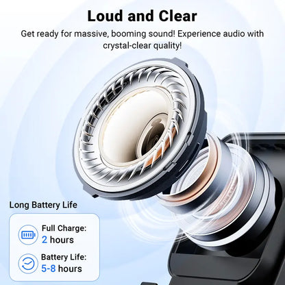 Wireless induction speaker stand, 5-in-1 phone holder with 3500mAh power bank, 360° adjustable, with ambient light, Mother’s Day gift