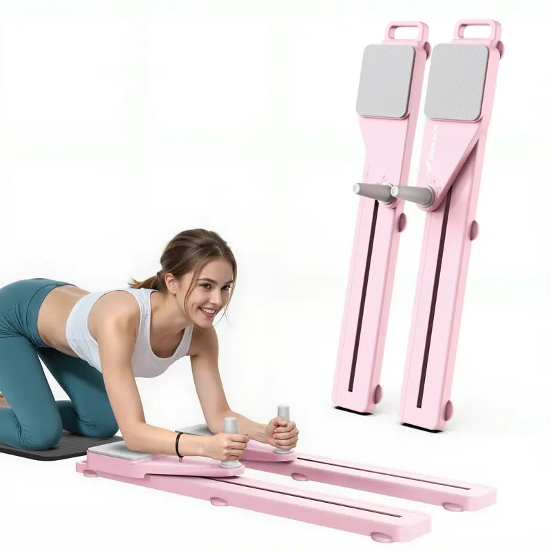 Merach 4-in-1 Foldable Pilates Reformer & Ab Exercise Board | Home Gym Core & Full-Body Toning Workout Machine