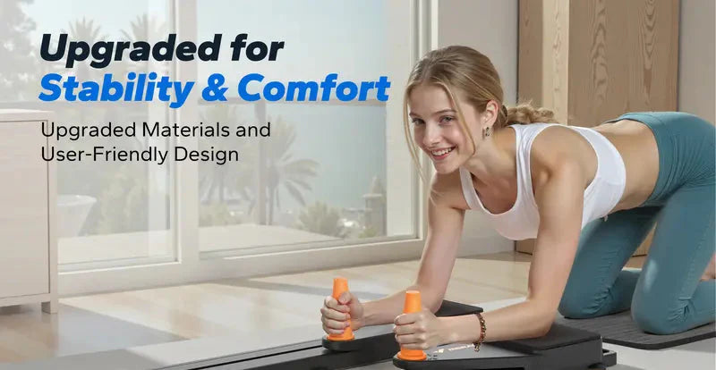 Merach 4-in-1 Foldable Pilates Reformer & Ab Exercise Board | Home Gym Core & Full-Body Toning Workout Machine