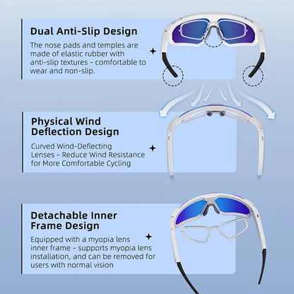 2K Smart Sports Sunglasses with Camera, Bluetooth Audio & AI Assistant